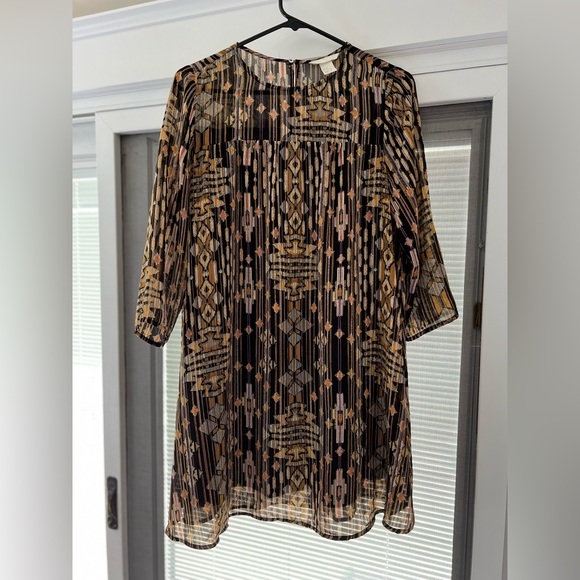 H&M Multicolor Geometric Patterned Mini Dress - Picture 2 of 6